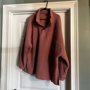 Mauve Sherpa Pullover